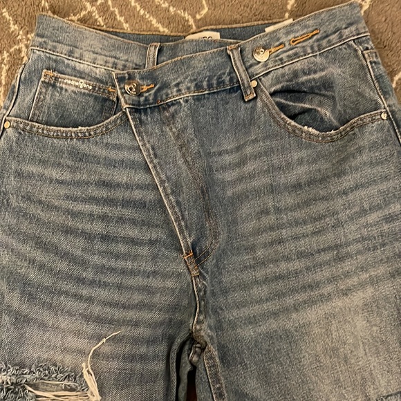 Free Nation Insane Gene Crossover Waist Straight Leg denim jeans - Picture 11 of 12